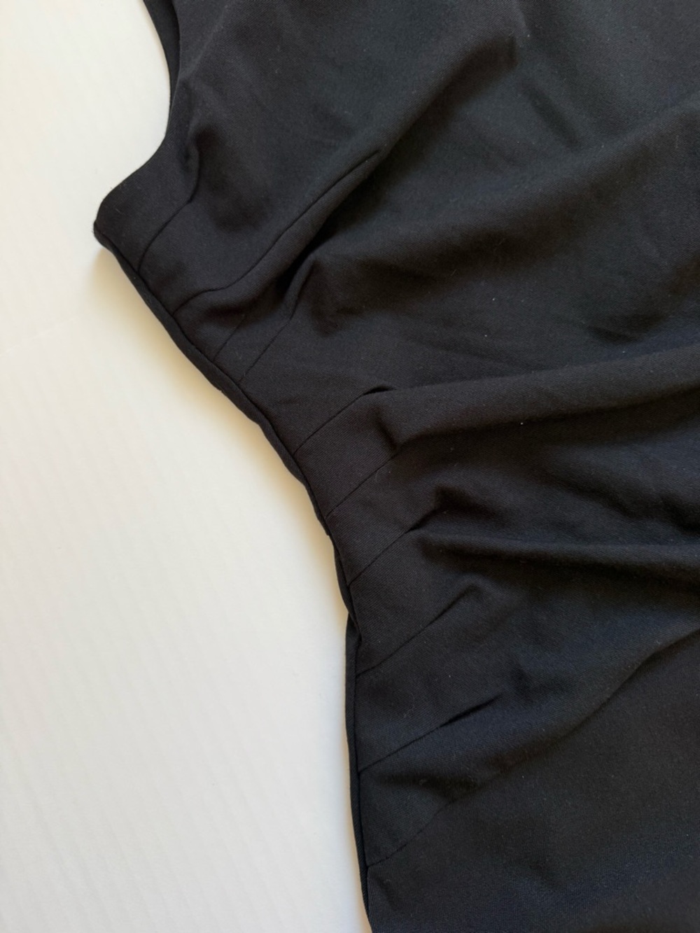 NWT STAUD Black Wide Leg Jumpsuit Ruched Bodice Size 14 - Picture 3 of 8